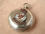 Pre WW2 MK VII Hunter cased pocket compass with later RAF Germany insignia badge